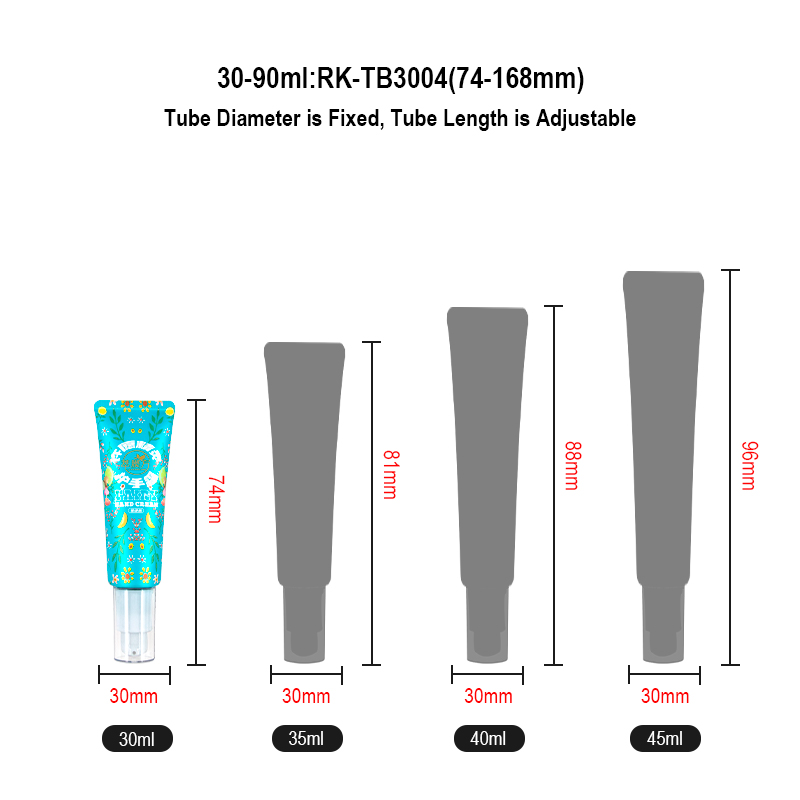 tube airless pump squeeze cosmetic soft tubes