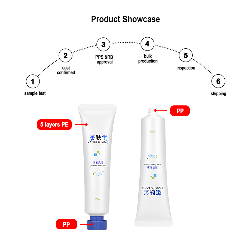 squeeze tube for hand lotion plastic tube product