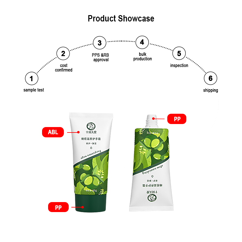 tube packaging for face wash hand cream skin care