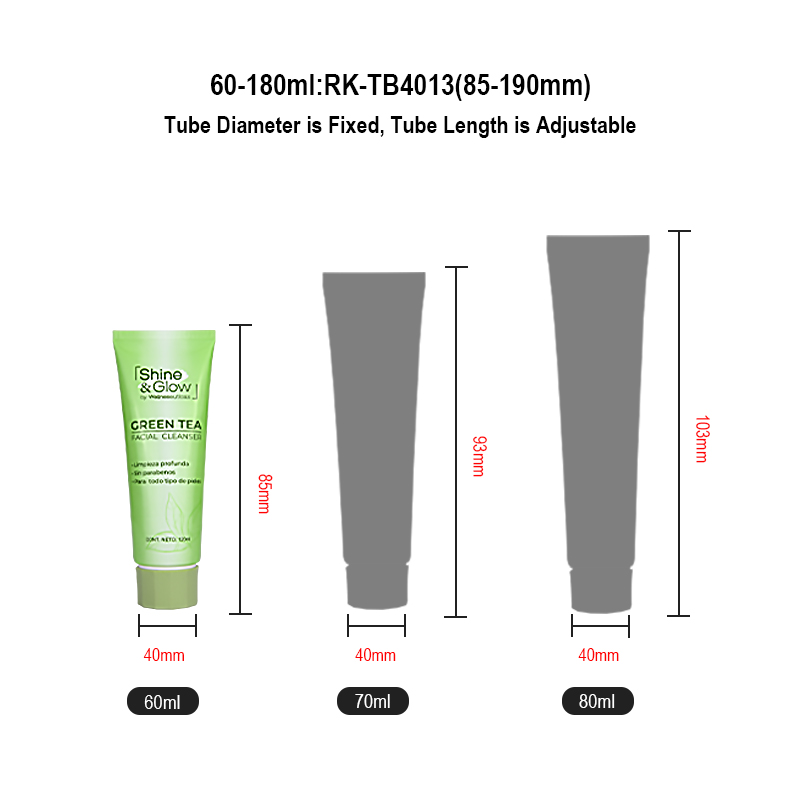 plastic screw lid cream cosmetic packaging tube